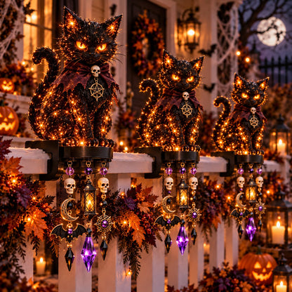 🎃 Halloween Character Glow Cascade Railing Lights-✅Easy to assemble ✅Sturdiness ✅Craftsmanship