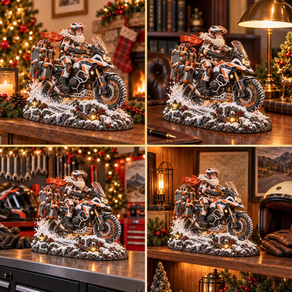 🔥😍Festive Santa Rider – Holiday Motorcycle Keepsake🏍️🎅