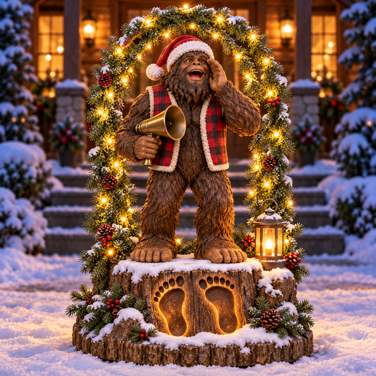 A Christmas legend for your front yard Bigfoot display