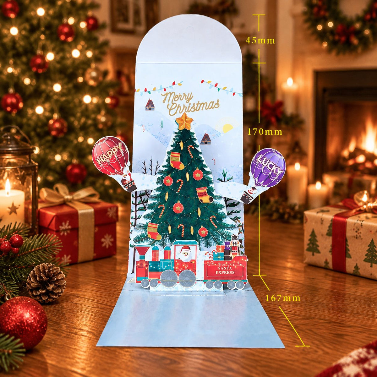 🎁3D Christmas Money Gift Card