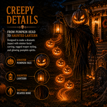 2027 Fellime® Pumpkin Soul Harvester Solar Garden Light