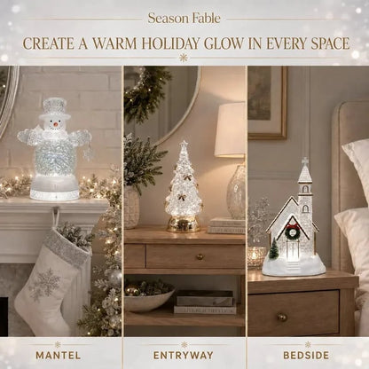 ❄️Winter Wonderglow™ – Lighted Musical Christmas Snow Globe Lantern