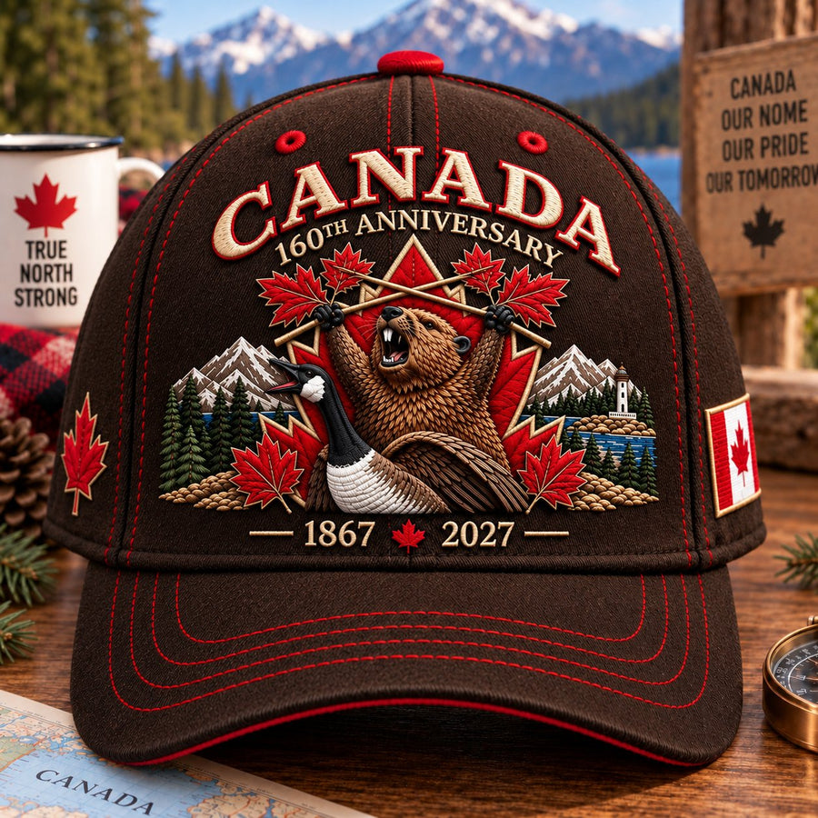 Vintage Brown Canada Cap