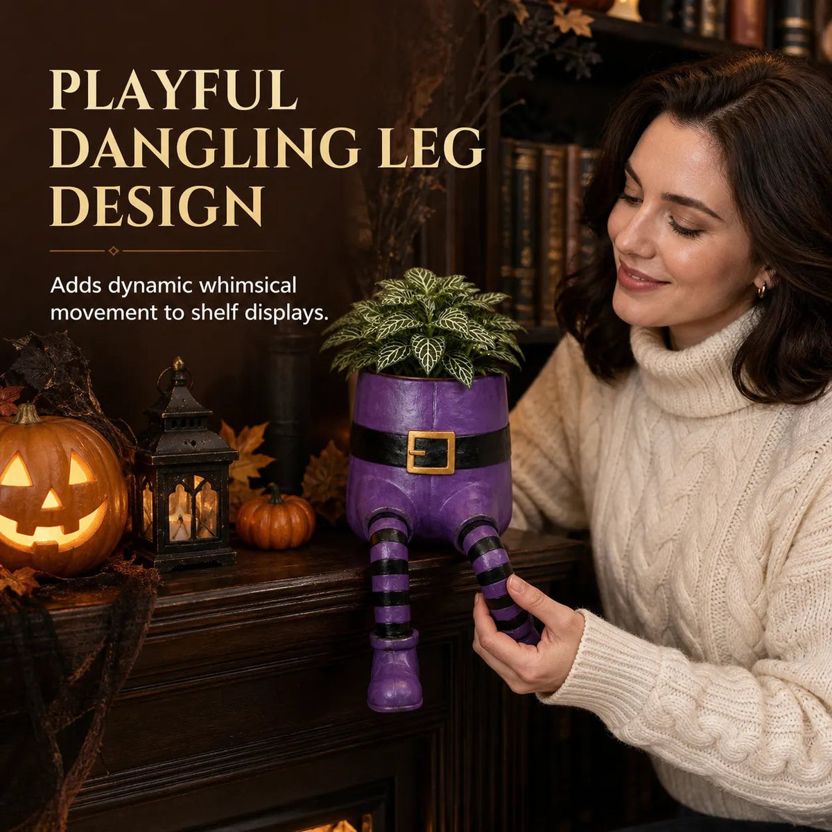 ⭐2026 USA Sale: Up to 50% OFF - 🎃 Halloween Hanging Leg Planter