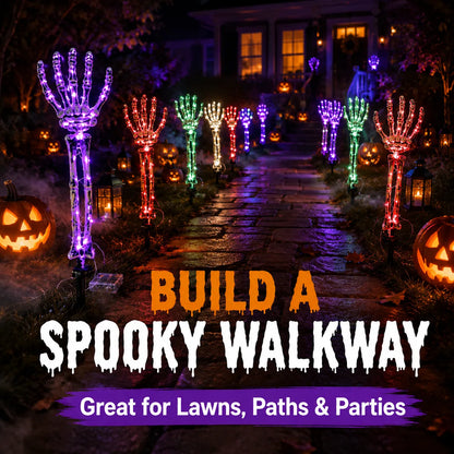 💀Skeleton Hand Lights — Give Your Halloween Path a Spooky Glow!🎃✨