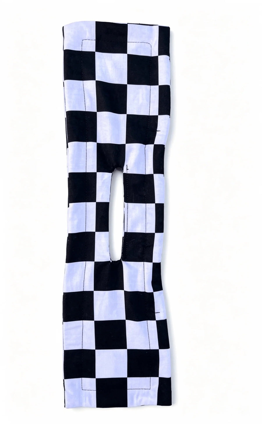 Black Checkered western hair bow