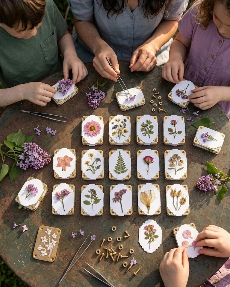 🌸 Mini Portable Flower Press | Pocket-Sized Botanical Press for Small Blooms, Petals & Keepsake Crafts 🌿