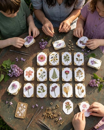 🌸 Mini Portable Flower Press | Pocket-Sized Botanical Press for Small Blooms, Petals & Keepsake Crafts 🌿