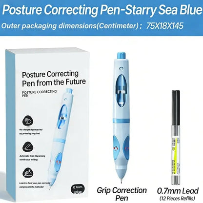 ✏️Ergonomic Writing Trainer Pen – Posture-Correcting Pencil with 12 Refills