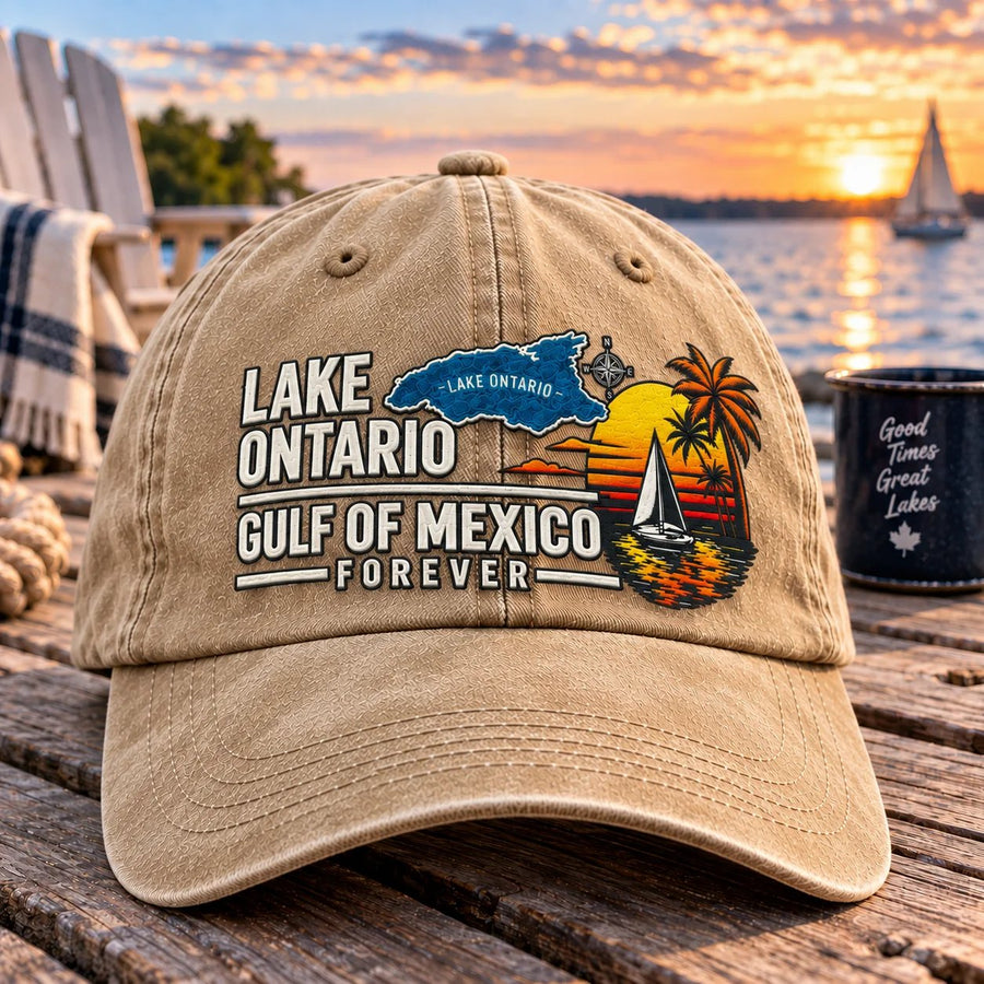Khaki Lake Ontario cap