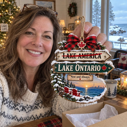 🔥😍Ontario Winter Memories Christmas Ornament — A Lakeside Holiday Keepsake