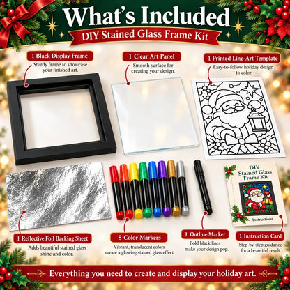 🔥😍Make Your Own Holiday Window Art | Festive DIY Frame Craft Kit