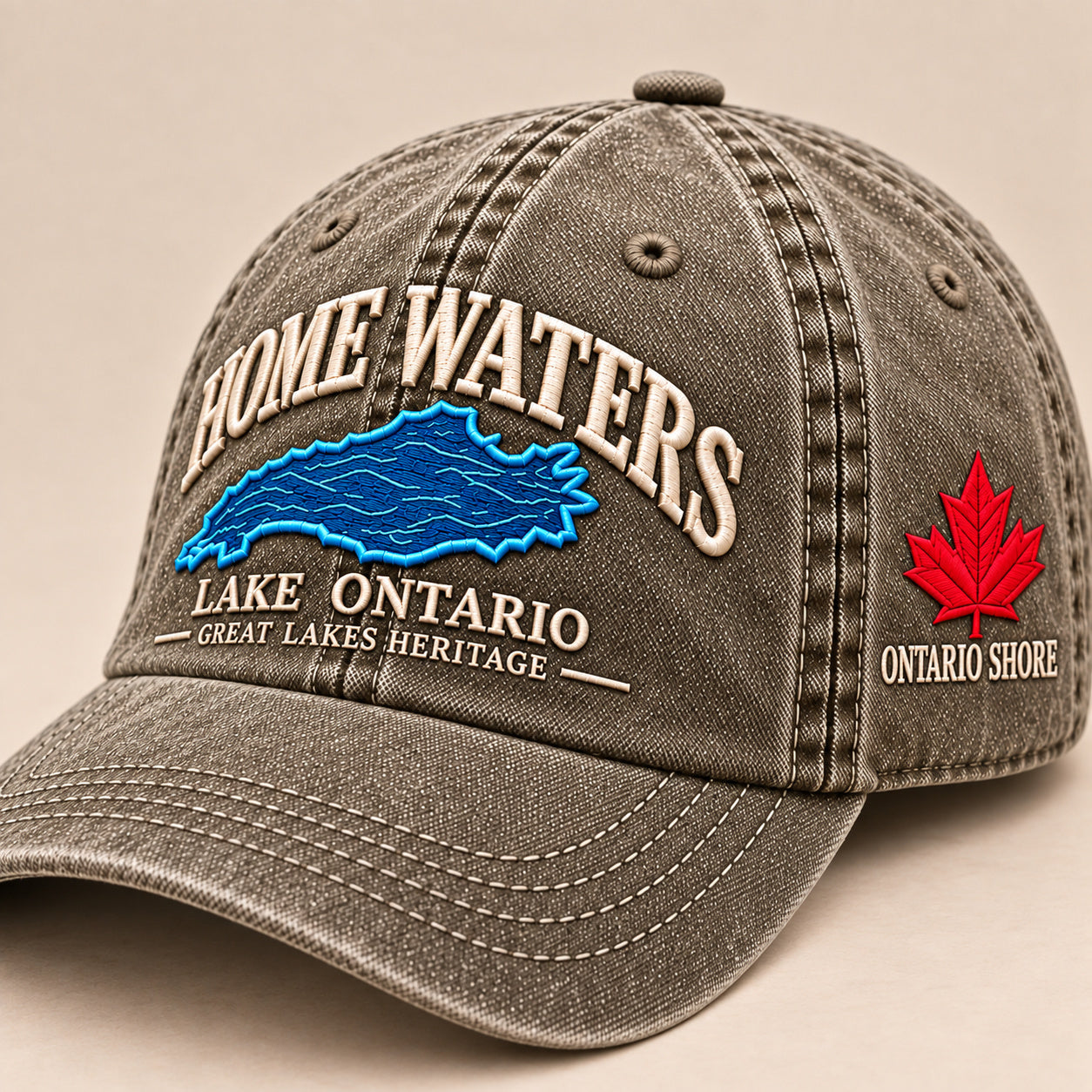 Stone Khaki HOME WATERS cap