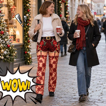 🎅Funny Christmas Pajama Pants – Fake Underwear Optical Illusion