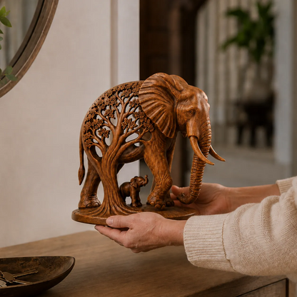 Elephant Family Tree Sculpture
