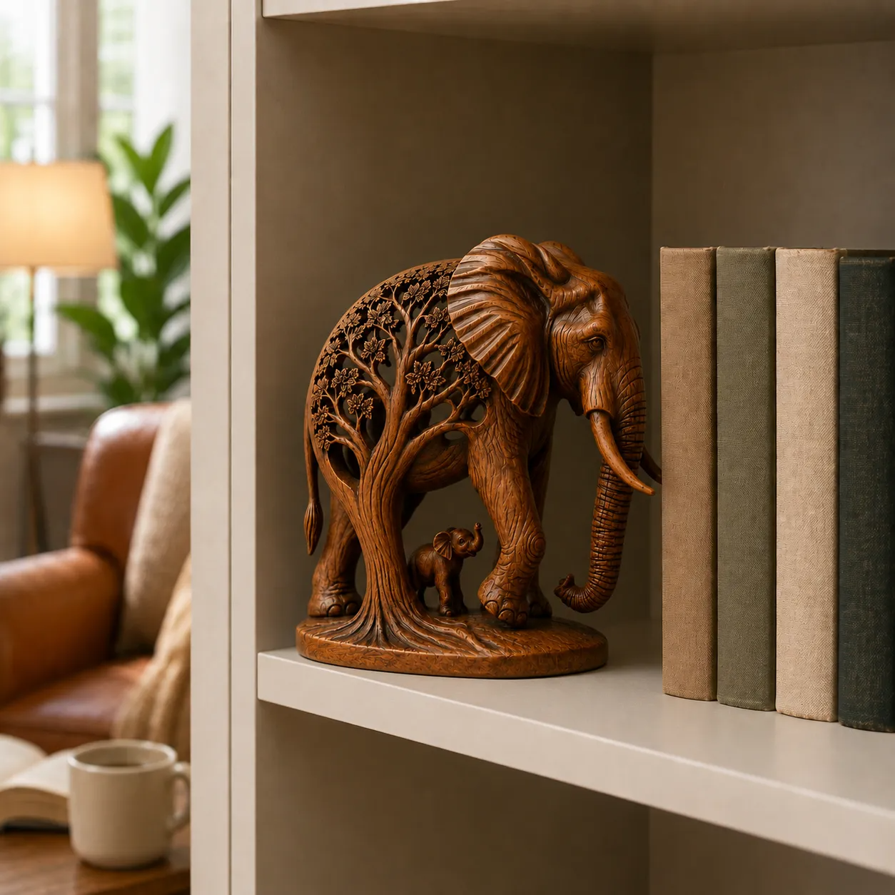 Elephant Family Tree Sculpture