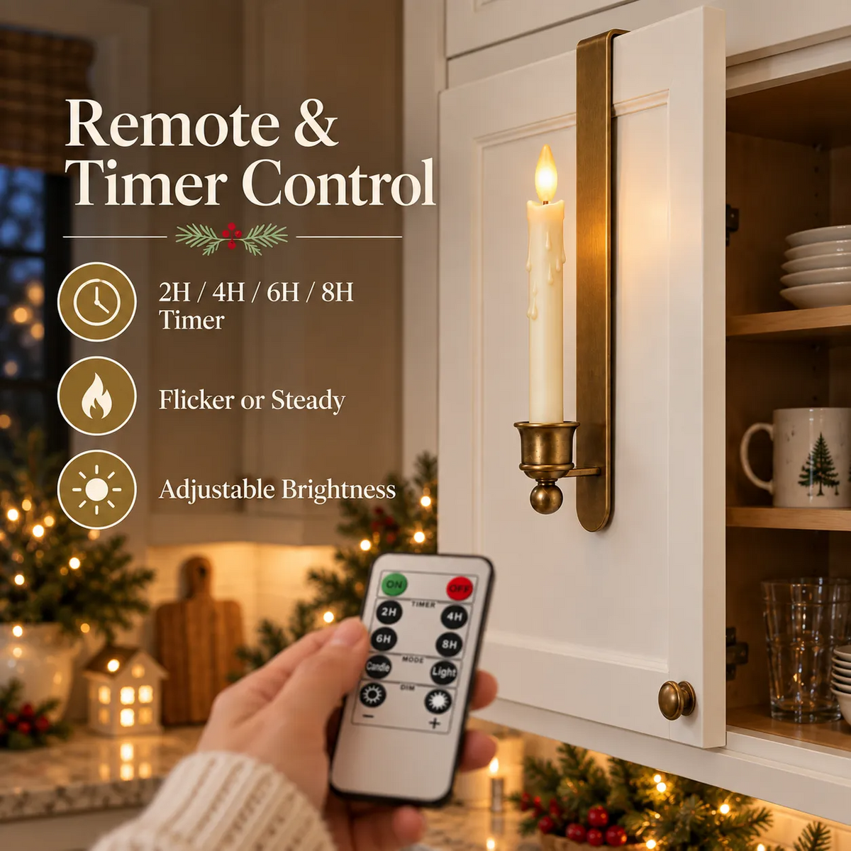 LED candle timer settings