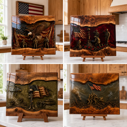 ✨Handcrafted Veteran Memorial Display Boards