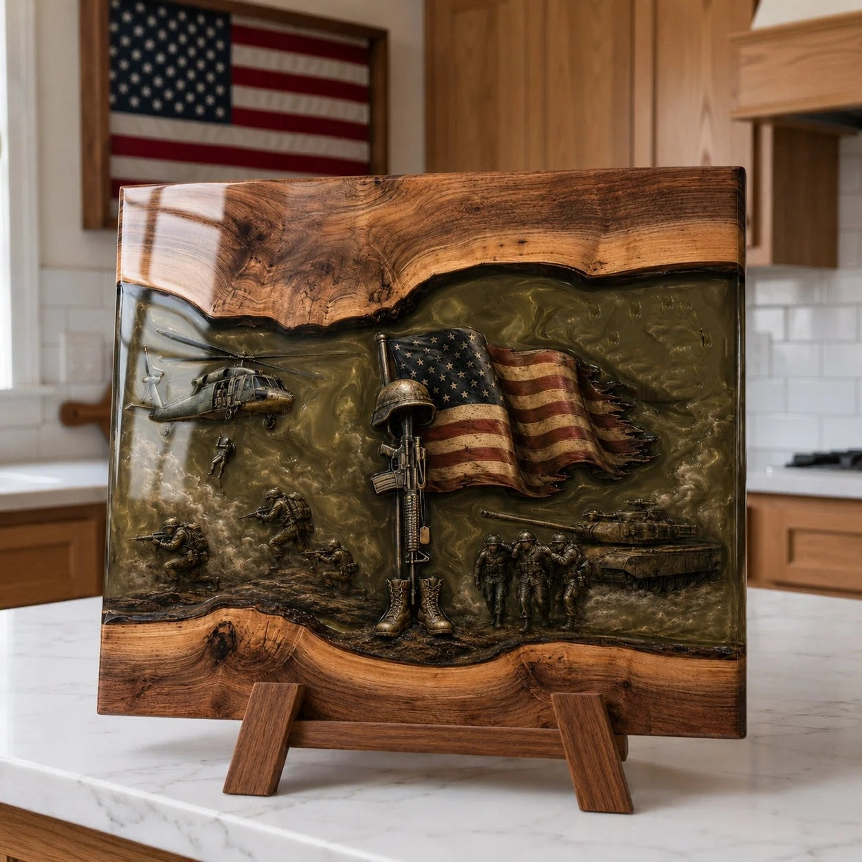 ✨Handcrafted Veteran Memorial Display Boards