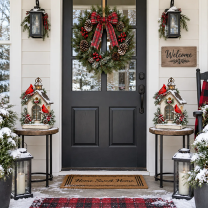 Winter Haven Cardinal Cottage Lantern