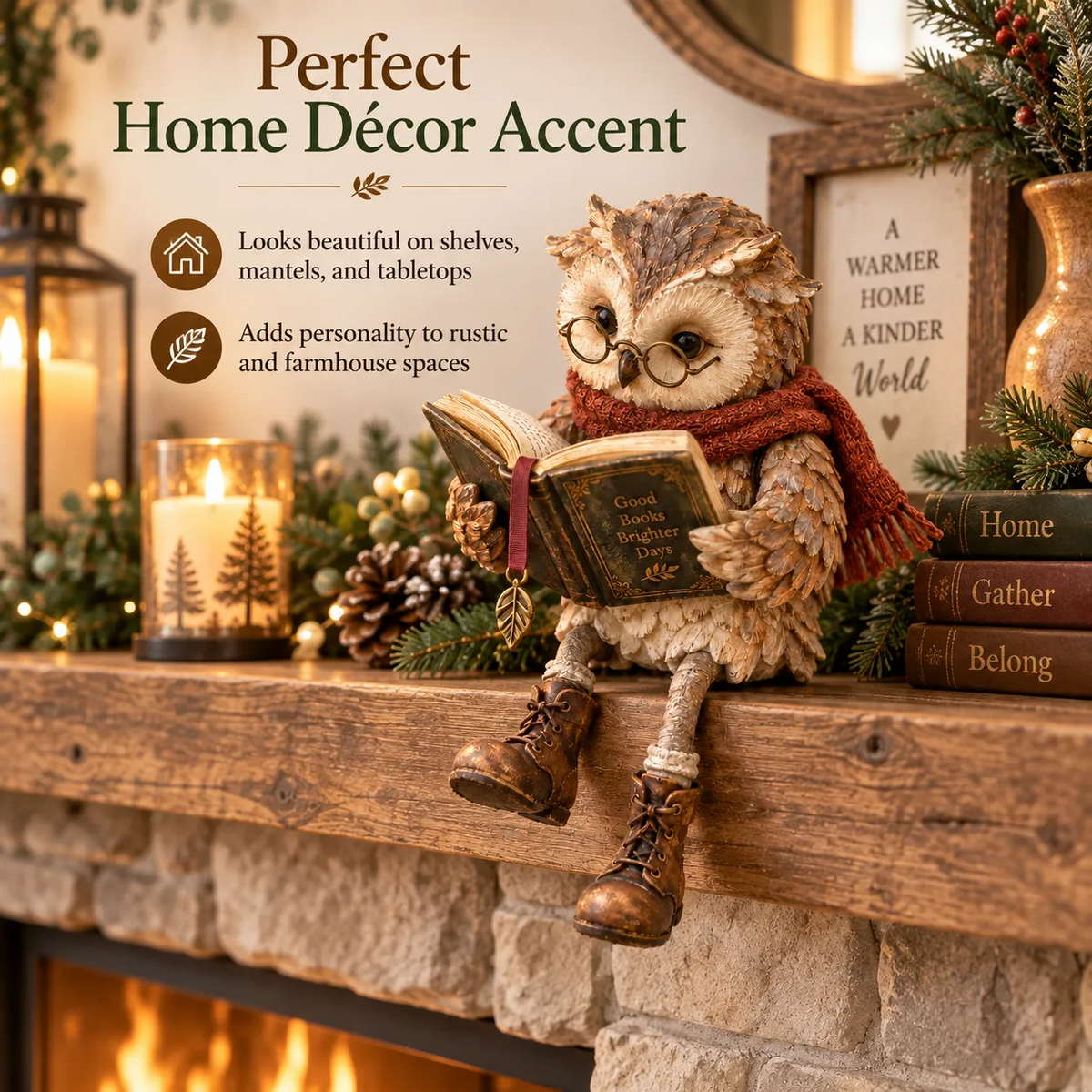 🦉Reading Owl Figurine