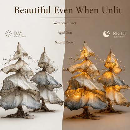 Windswept Winter Trees – Lighted Sculptural Tree Set