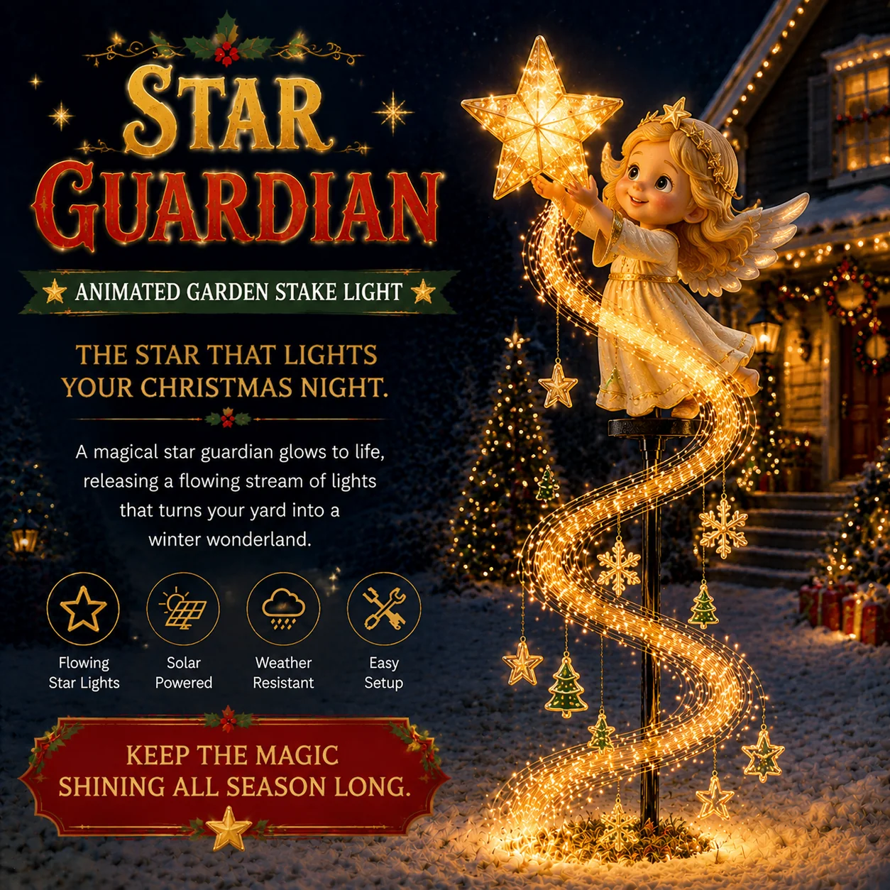 🌲2027 Fellime® Christmas Magic Flowing Light Collection