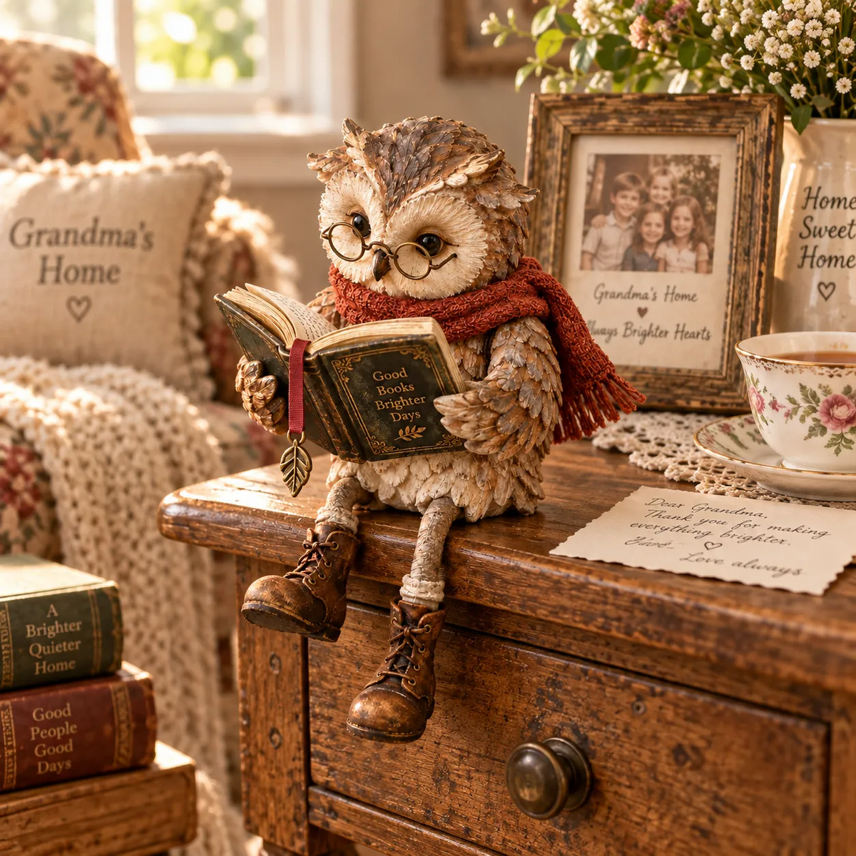 🦉Reading Owl Figurine