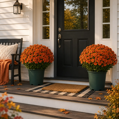 Outdoor Faux Mum Flower Bundles