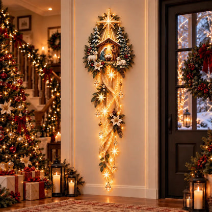 🔥Last Day 49% Off✝️Jesus, Angel & Nativity Lighted Wall Light Décor