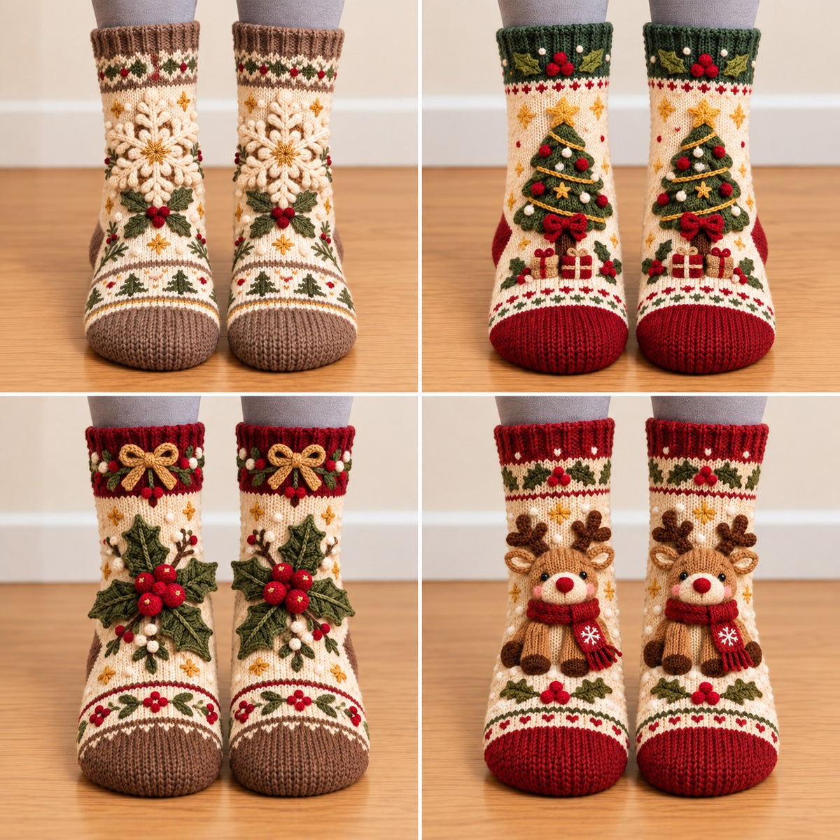 🔥😍Plush Winter Socks – Warm, Soft & Cozy🎄