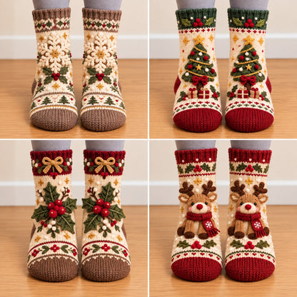 🔥😍Plush Winter Socks – Warm, Soft & Cozy🎄