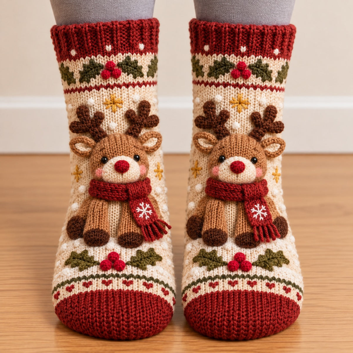 🔥😍Plush Winter Socks – Warm, Soft & Cozy🎄