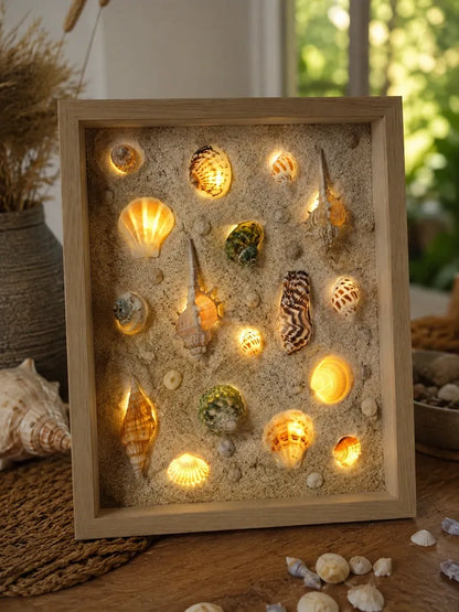 DIY Handmade Seashell Picture Frames and Decor