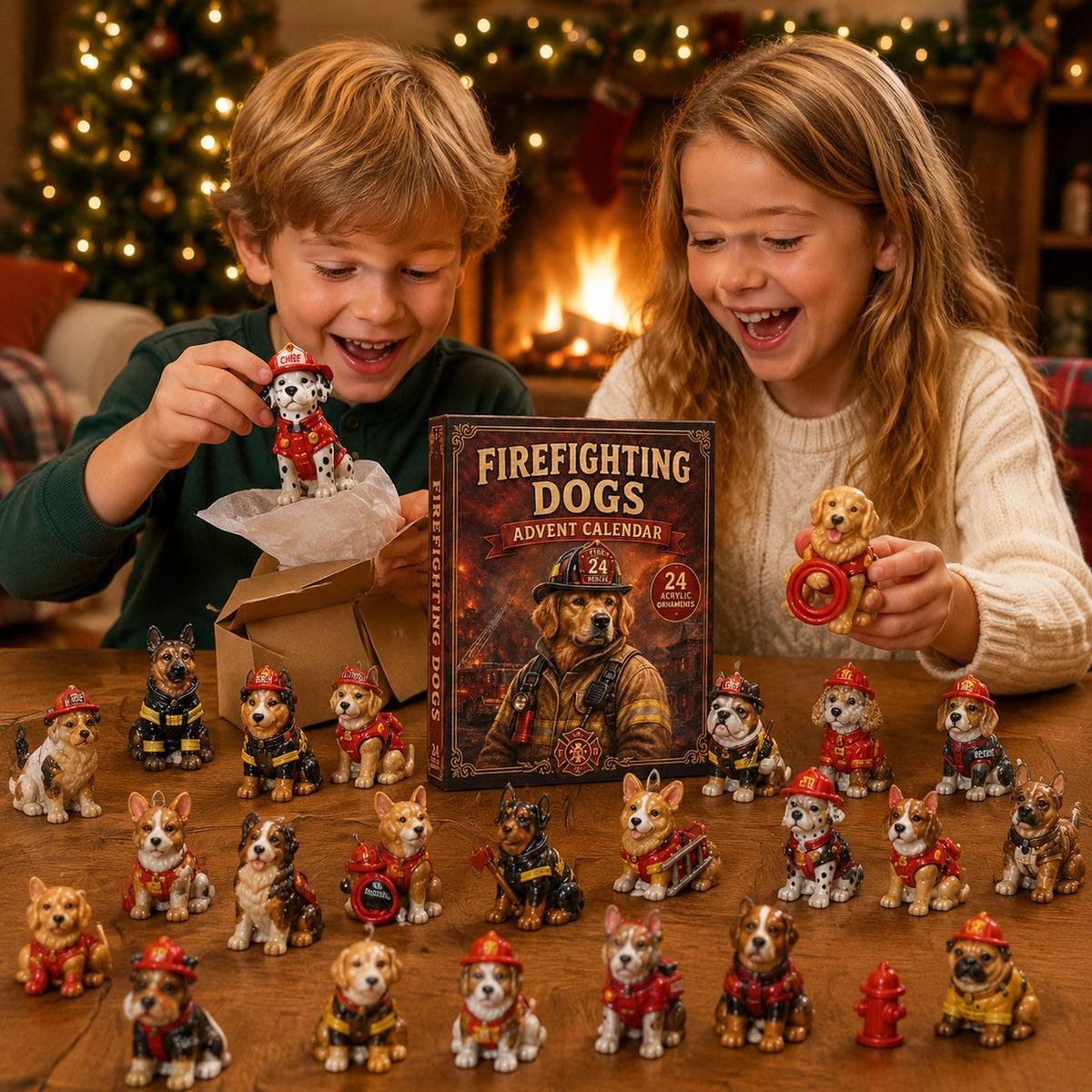 Firefighting Dogs Christmas Advent Calendar