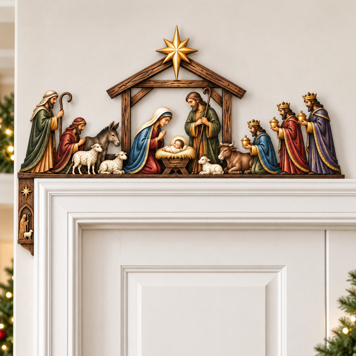 ✝️Bethlehem Blessing Nativity Door Topper – Keep Christ at the Heart of Christmas