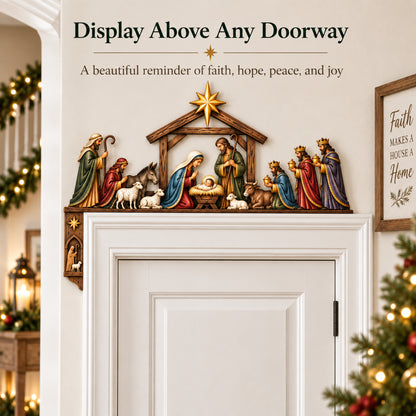 ✝️Bethlehem Blessing Nativity Door Topper – Keep Christ at the Heart of Christmas