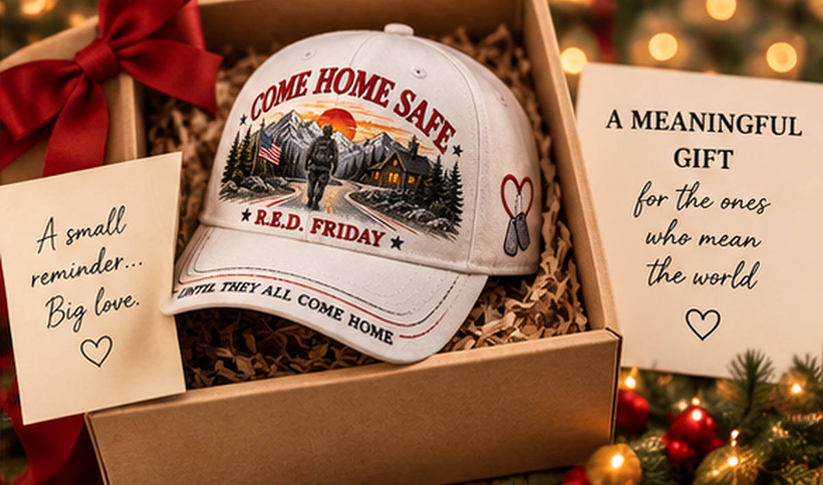 🧢100% Cotton RED Friday Come Home Safe Baseball Cap-❤Ultra-Breathable & Lightweight Comfort & Unisex