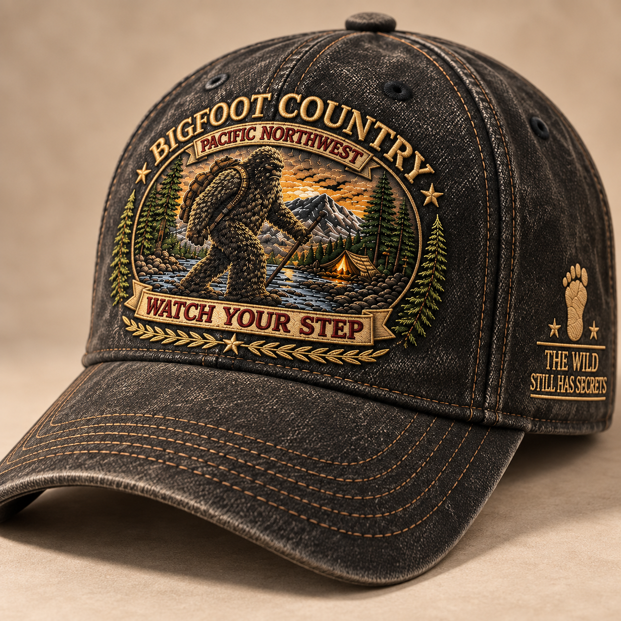 Bigfoot Country Cap three-quarter product view